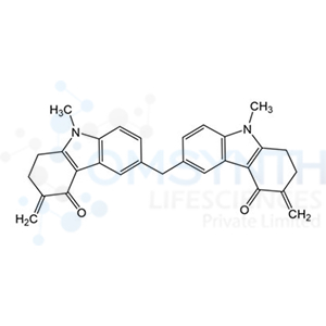 6,6'-Methylenebis(9-methyl-3-methylene-1,2,3,9-tetrahydro-4H-carbazol-4-one)
