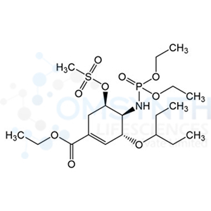 Ethyl (3R,4S,5R)-4-((diethoxyphosphoryl)amino)-5-((methylsulfonyl)oxy)-3-(pentan-3-yloxy)cyclohex-1-ene-1-carboxylate