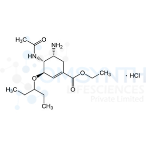 Ethyl (3R,4R,5R)-4-acetamido-5-amino-3-(pentan-3-yloxy)cyclohex-1-ene-1-carboxylate Hydrochloride
