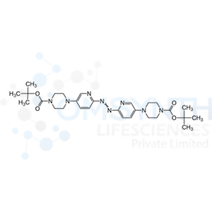 Di-tert-butyl 4,4'-(diazene-1,2-diylbis(pyridine-6,3-diyl))bis(piperazine-1-carboxylate)