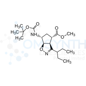 (3aS,4S,6R,6aR)-6-(N-Boc-amino)-3-(1-ethylpropyl)-3a,5,6,6a-tetrahydro-4H-cyclopent[d]isoxazole-4-carboxylic Acid Methyl Ester