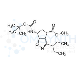 (3aR,4S,6R,6aS)-6-(N-Boc-amino)-3-(1-ethylpropyl)-3a,5,6,6a-tetrahydro-4H-cyclopent[d]isoxazole-4-carboxylic Acid Methyl Ester