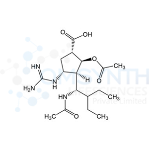 (1S,2S,3R,4R)-3-((S)-1-Acetamido-2-ethylbutyl)-2-acetoxy-4-guanidinocyclopentane-1-carboxylic Acid