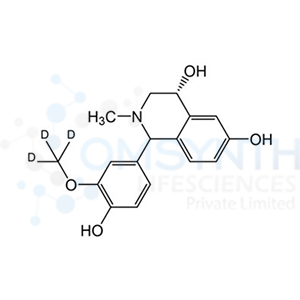 (4R)-4,6-Dihydroxy-2-methyl-1-(3-methoxy-4-hydroxyphenyl)-1,2,3,4-tetrahydroisoquinoline-d3