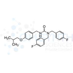 1,1-bis[(4-Fluorophenyl)methyl]-3-[(4-isobutoxyphenyl)methyl]urea