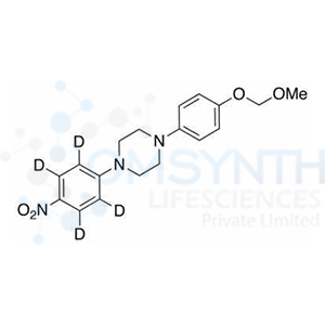 1-(4-O-Methoxymethyl-4-hydroxyphenyl)-4-(4-nitrophenyl)piperazine-d4