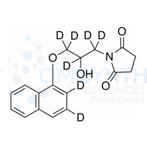 1-[2-Hydroxy-3-(1-naphthalenyloxy)propyl]-2,5-pyrrolidinedione-d7