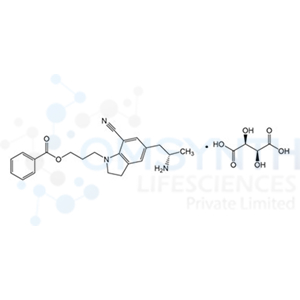 5-[(2S)-2-Aminopropyl]-1-[3-(benzoyloxy)propyl]-2,3-dihydro-1H-indole-7-carbonitrile (2S,3S)-2,3-dihydroxysuccinate