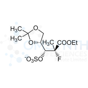 (1R,2S)-1-((R)-2,2-Dimethyl-1,3-dioxolan-4-yl)-3-ethoxy-2-fluoro-2-methyl-3-oxopropyl Sulfate
