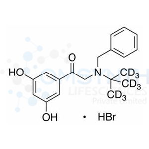 1-(3,5-Dihydroxyphenyl)-2-[(1,1-dimethylethyl)(phenylmethyl)amino]ethanone-d9 Hydrobromide