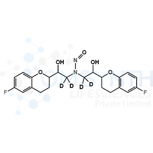 N-Nitroso rac-Nebivolol-D4 (Mixture of Diastereomers)