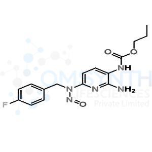 Propyl (2-amino-6-((4-fluorobenzyl)(nitroso)amino)pyridin-3 yl)carbamate