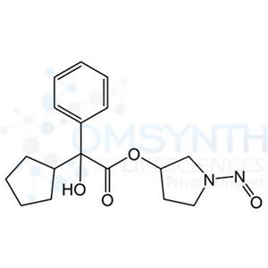 1-nitrosopyrrolidin-3-yl 2-cyclopentyl-2-hydroxy-2 phenylacetate