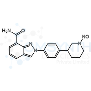 2-(4-(1-nitrosopiperidin-3-yl)phenyl)-2H-indazole-7-carboxamide